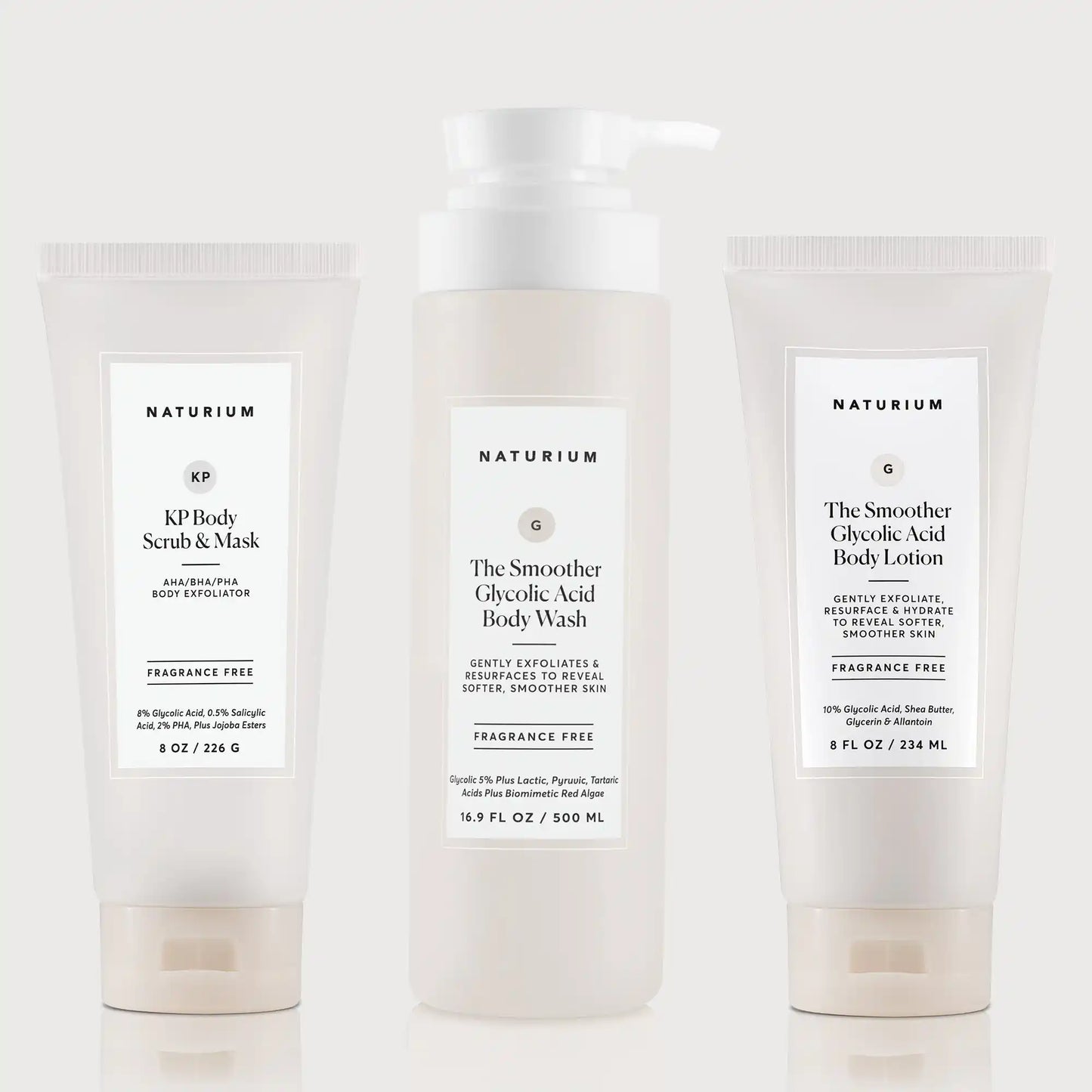 the-glycolic-acid-body-bundle-f2 NATR_KPScrub_SmootherBodyWash_SmootherLotion_Bundle_ecomm.webp